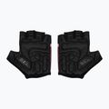 Mănuși de ciclism pentru femei Rogelli Impress II burgundy/coral/negru 3
