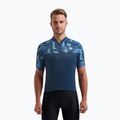 Tricou de ciclism pentru bărbați Rogelli Essential Graphic albastru
