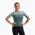 Tricou de ciclism pentru femei Rogelli Essential Graphic mentă/galben