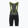 Pantaloni scurți de ciclism pentru bărbați Rogelli Core Bib Short black/fluor yellow 6