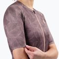 Tricou de ciclism pentru femei Rogelli Essential Graphic II bordeaux / coral 4