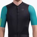 Tricou de ciclism pentru bărbați Rogelli Fast black/teal/green 3