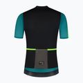 Tricou de ciclism pentru bărbați Rogelli Fast black/teal/green 7