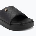 Papuci pentru femei Tommy Hilfiger Platform Monogram Poolslide black 7