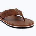 Papuci pentru bărbați Tommy Hilfiger Leather Beach Sandal winter cognac 7