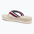 Papuci pentru femei Tommy Hilfiger Corp Mid Wedge Beach Sandal muslin 3