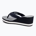 Papuci pentru femei Tommy Hilfiger Stripes Wedge Beach Sandal space blue 3