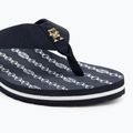 Papuci pentru femei Tommy Hilfiger Chain Print Beach Sandal space blue 7