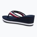 Papuci pentru femei Tommy Hilfiger Corporate Wedge Beach Sandal space blue 3