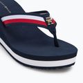 Papuci pentru femei Tommy Hilfiger Corporate Wedge Beach Sandal space blue 7