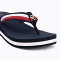 Papuci pentru femei Tommy Hilfiger Corp Mid Wedge Beach Sandal space blue 7