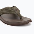 Papuci pentru bărbați Tommy Hilfiger Molded Web Beach Sandal army green 7