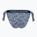 Partea de jos a costumului de baie Tommy Hilfiger Cheeky Side Tie Bikini Print illustrated wave dark night navy 2