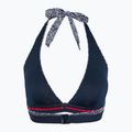 Partea de sus a costumului de baie Tommy Hilfiger Halter Rp Print illustrated wave dark night navy 2