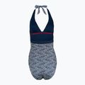 Costum de baie dintr-o bucată pentru femei Tommy Hilfiger Halter One Piece Rp Print illustrated wave dark night navy 2