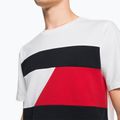 Tommy Hilfiger Colorblocked Colorblocked Mix Media S/S cămașă de antrenament pentru bărbați alb 4