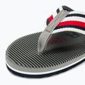 Papuci pentru bărbați Tommy Hilfiger Massage Footbed Oly Beach Sandal antique silver 7