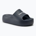 Șlapi pentru femei Tommy Jeans Chunky Flatform Slide dark night navy