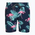 Pantaloni scurți de baie pentru bărbați Hurley Flamingo Volley Swim Hort Navy