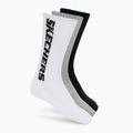 Șosete SKECHERS Terry Crew 1/2 3 pack grey/black