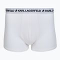 Boxeri pentru bărbați KARL LAGERFELD Logo Trunk 3 perechi white 2
