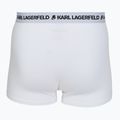 Boxeri pentru bărbați KARL LAGERFELD Logo Trunk 3 perechi white 3