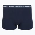 Boxeri pentru bărbați KARL LAGERFELD Logo Trunk 3 perechi black/white/navy 3