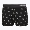 Boxeri pentru bărbați KARL LAGERFELD Ikon Aop Trunk 3 perechi karl dot/ash black 3