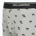 Boxeri pentru bărbați KARL LAGERFELD Ikon Aop Trunk 3 perechi karl dot/ash black 6