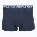 Boxeri pentru bărbați KARL LAGERFELD Logo Trunk Multiband 3 perechi dark sea/indigo/blue 3