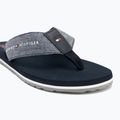 Papuci pentru bărbați Tommy Hilfiger Chambray Beach Sandal desert sky 7