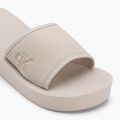 Papuci pentru femei Calvin Klein YW0YW01725 Beach Wedge Slide Canvas eggshell 7