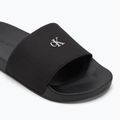 Papuci pentru femei Calvin Klein YW0YW01713 Slide Monogram Hardware triple black 7