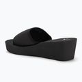 Papuci pentru femei Calvin Klein YW0YW01725 Beach Wedge Slide Canvas triple black 3