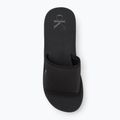 Papuci pentru femei Calvin Klein YW0YW01725 Beach Wedge Slide Canvas triple black 5