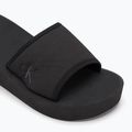 Papuci pentru femei Calvin Klein YW0YW01725 Beach Wedge Slide Canvas triple black 7