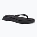 Încălțăminte pentru femei Calvin Klein YW0YW01716 Sq Low Wedge Sandal Stitch triple black