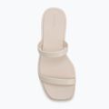 Papuci pentru femei Calvin Klein HW0HW02417 Double Bar Slide - Jelly turtle dove 5