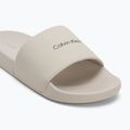 Papuci pentru bărbați Calvin Klein HM0HM01754 Pool Slide Ck Square feather grey 7