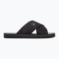 Papuci pentru bărbați Calvin Klein YM0YM01223 Cross Sandal Crxs Tx triple black 2
