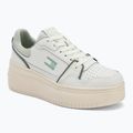 Încălțăminte pentru femei Tommy Jeans Retro Basket Flatform ecru/misty sage