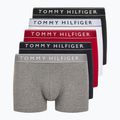 Boxeri pentru bărbați  Tommy Hilfiger UM0UM03679 5 perechi  white/mid red/desert sky/mid heather/black