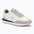 Încălțăminte pentru femei Calvin Klein YW0YW01942 Retro Runner Lace Up Leather MG bright white/chateau