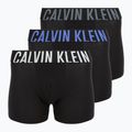 Boxeri Calvin Klein 000NB3609A Brief 3 perechi black bodies/turbulence/white/iridescent