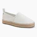 Espadrile pentru femei Calvin Klein HW0HW02931 Oblique Canvas Off White