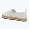 Espadrile pentru femei Calvin Klein HW0HW02931 Oblique Canvas Off White 3