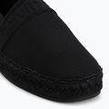 Espadrile pentru femei Calvin Klein HW0HW02934 Oblique Webbing Triple Black 7