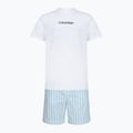 Pijamă bărbătească Calvin Klein LV00NM2903 classic white top/aurora stripe