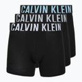 Boxeri Calvin Klein 000NB3609A Boxer Brief 3 perechi black w/harbor mist logo/black w