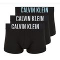 Boxeri pentru bărbați Calvin Klein 000NB3608A Trunk 3 pairs black with harbor mist logo/ black with